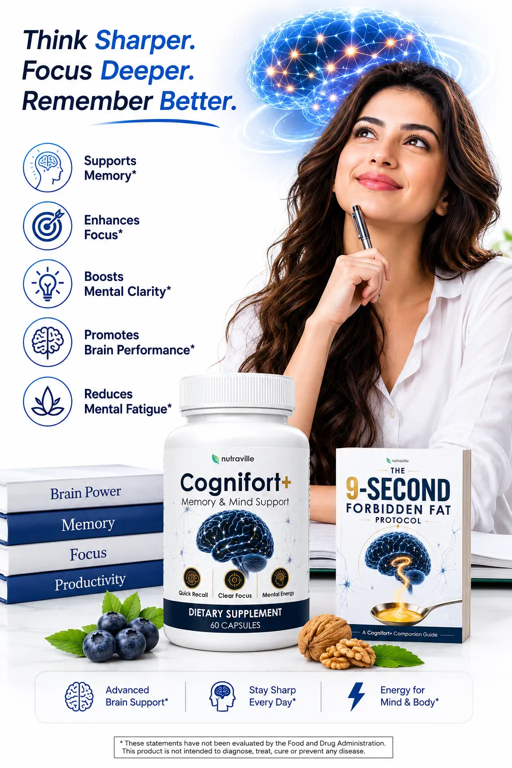 Cognifort Daily Cognitive Wellness Support Supplement